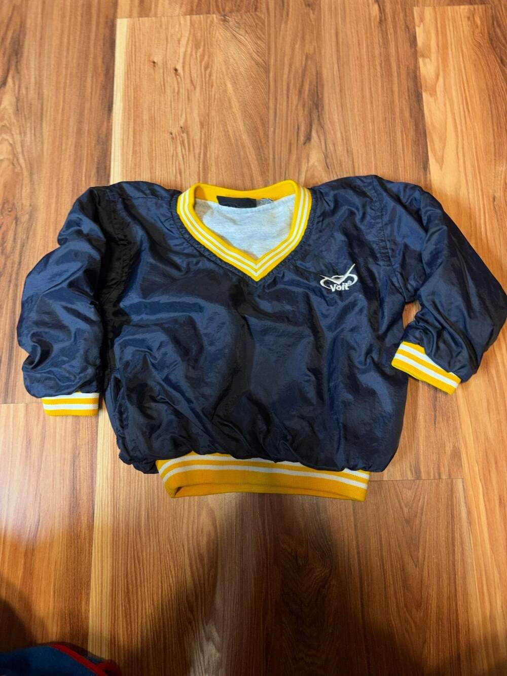 Vintage Voit Toddler Pullover Jacket | Navy & Yellow | 90s Sports Style | 2T–3T